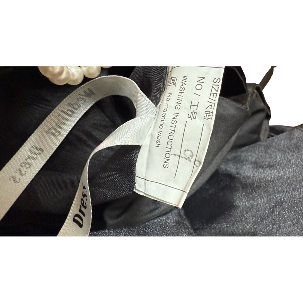 Ceremony Gown – Gothic Ruffle Dress with Slit & Bows” NWOT-Small - Picture 4 of 17